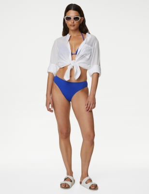 

M&S Collection Parte de abajo de bikini de talle altoWomens - Electric Blue, Electric Blue