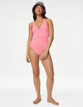 Padded Tie Back Plunge Swimsuit
