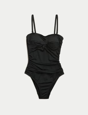 Tummy Control Padded Bandeau Swimsuit