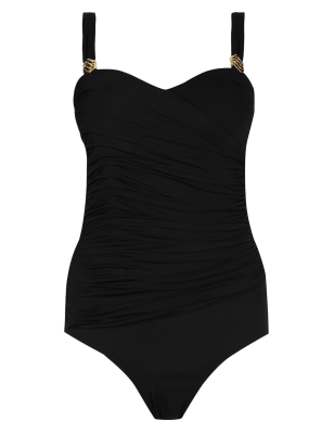 Secret Slimming™ Pleated Front Swimsuit | M&S Collection | M&S