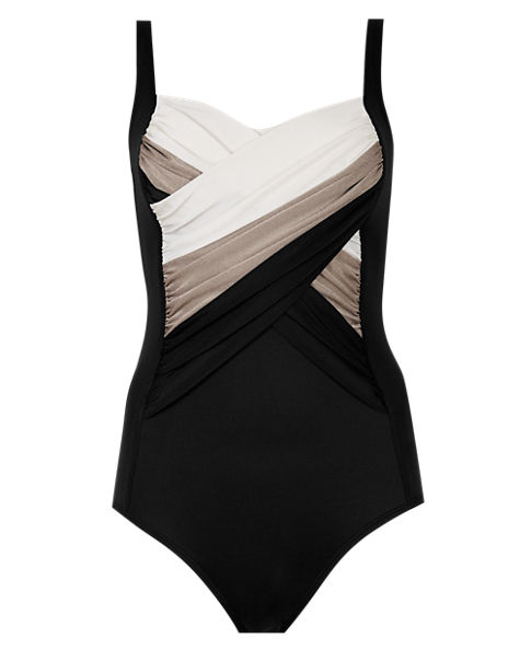 Secret Slimming™ Colour Block Swimsuit | M&S Collection | M&S