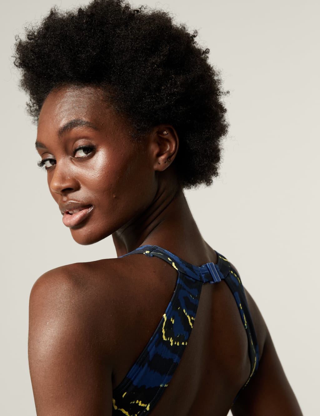 Printed Halterneck Swimsuit image 3