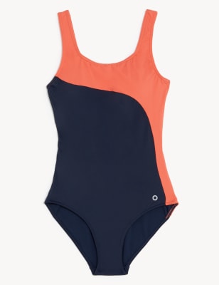 Printed Padded Scoop Neck Swimsuit