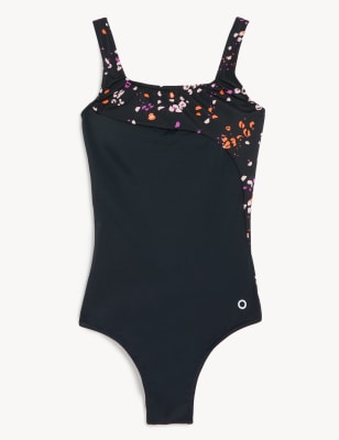 Printed Padded Scoop Neck Swimsuit