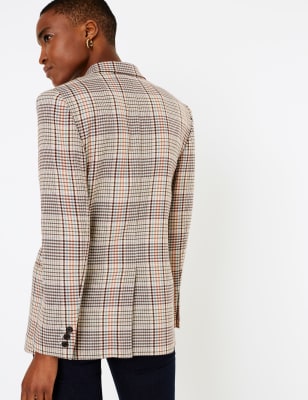 PETITE Checked Blazer, M&S Collection