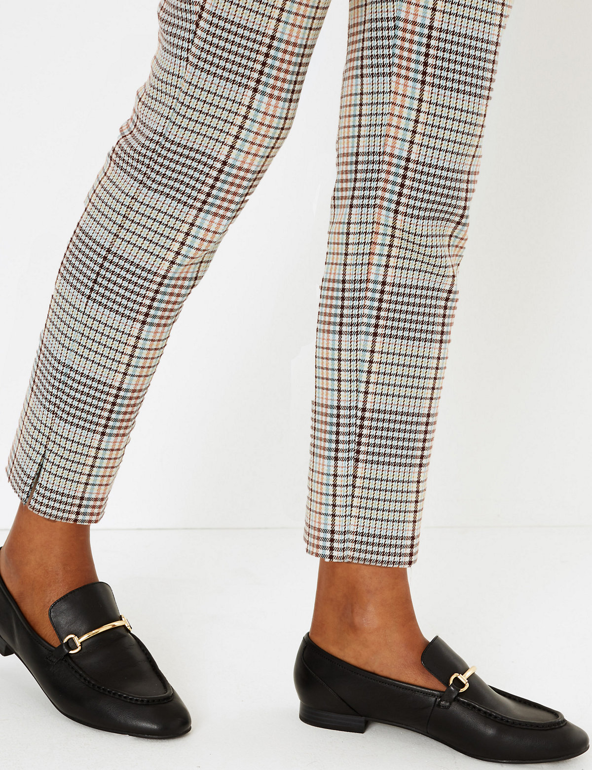 Checked Slim Trousers