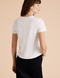 Pure Cotton Embroidered Regular Fit T-Shirt