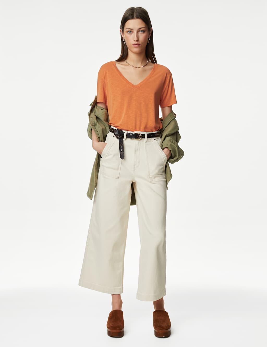 Modal Rich V-Neck T-Shirt image 2