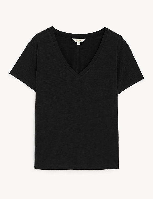 Modal Rich V-Neck T-Shirt - SA