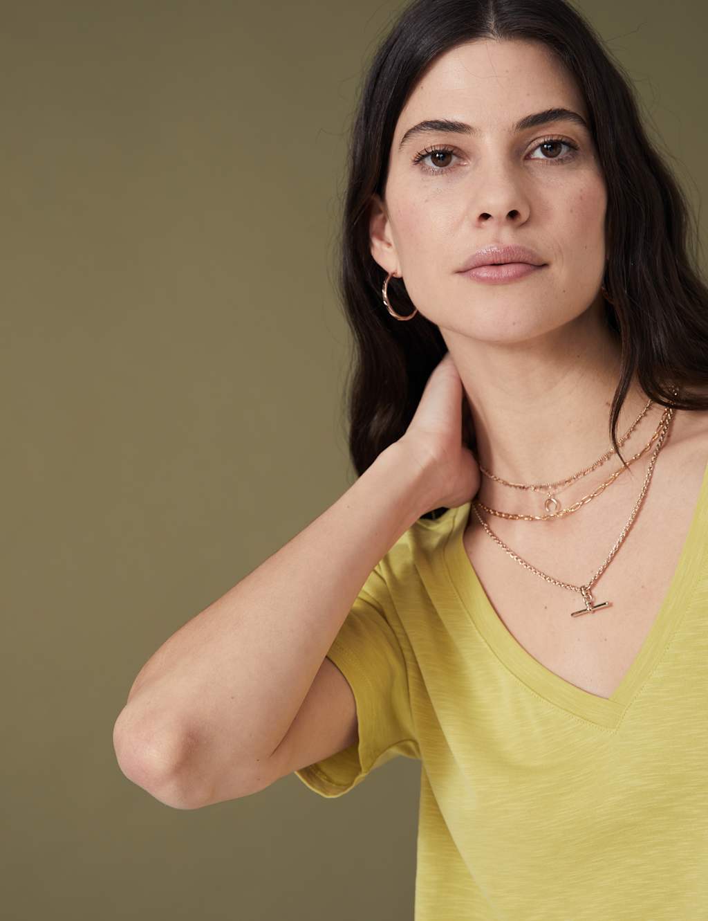 Modal Rich V-Neck T-Shirt image 2