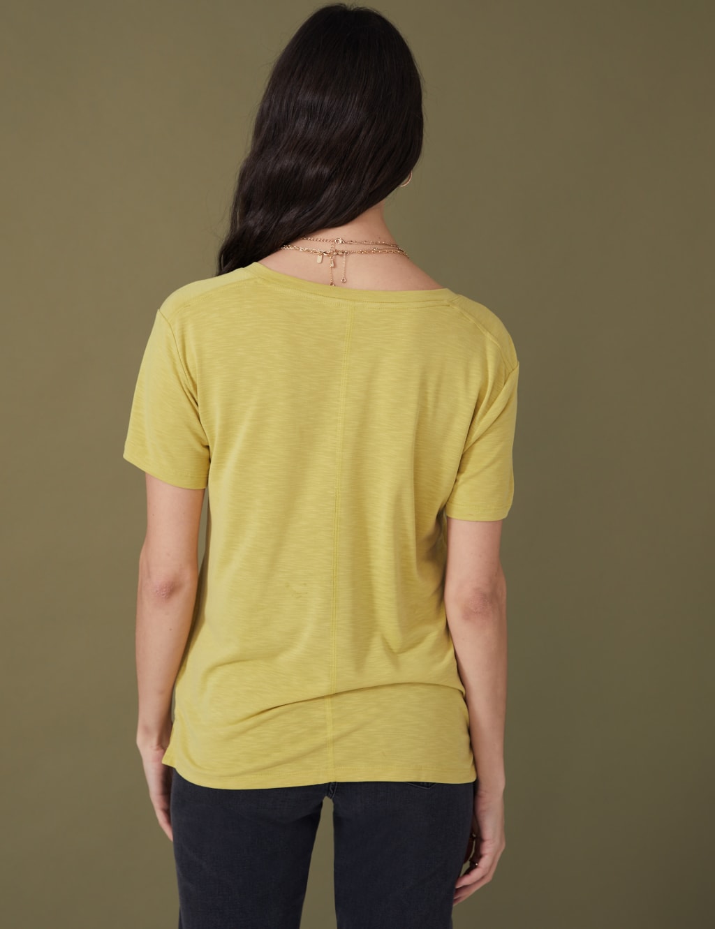 Modal Rich V-Neck T-Shirt image 4