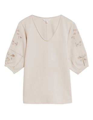 

Womens Per Una Pure Cotton Embroidered Sweatshirt - Calico, Calico