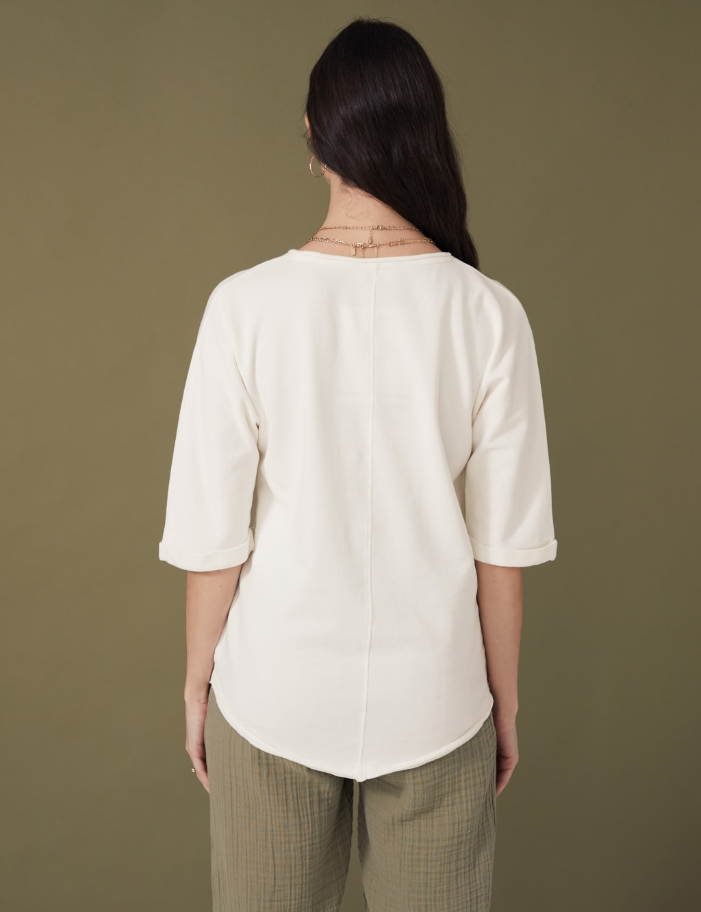 Pure Cotton Scoop Neck Sweatshirt image 5