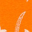Linen Blend Geometric Short Sleeve T-Shirt - orangemix