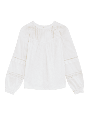 

Womens Per Una Jersey Round Neck Long Sleeve Top - Light Cream, Light Cream