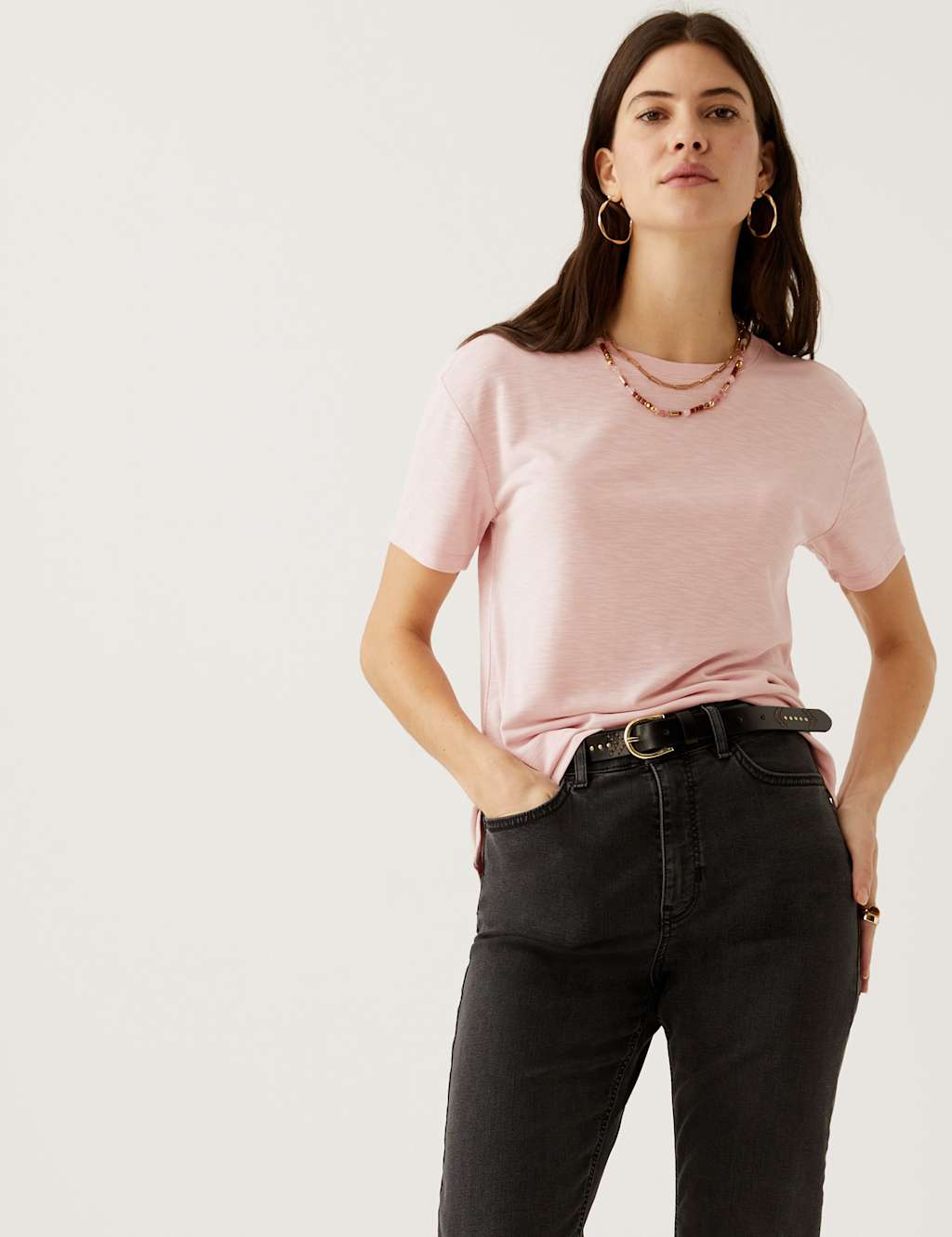 Modal Rich Round Neck T-Shirt image 5