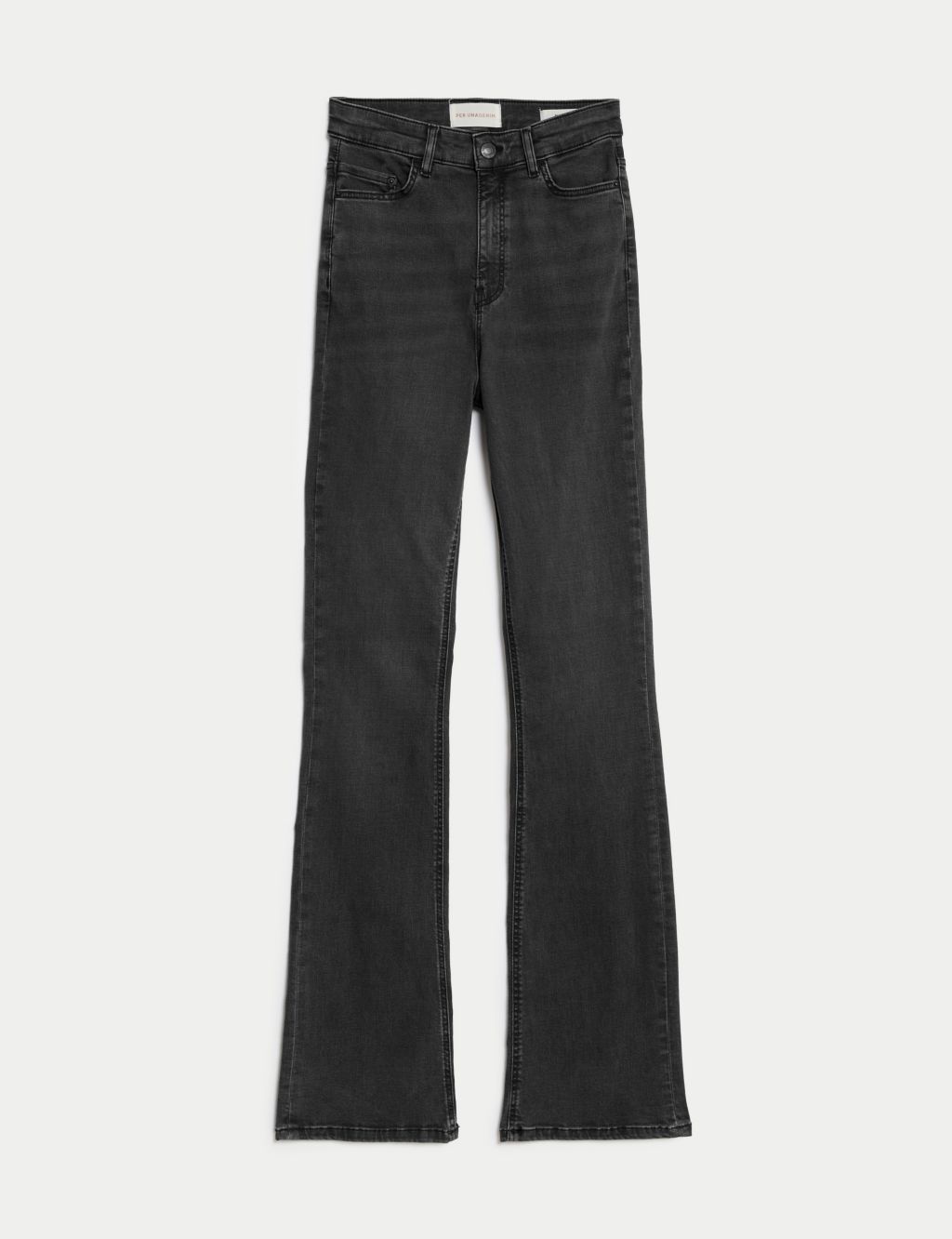 Lyocell Rich High Waisted Slim Flare Jeans image 1