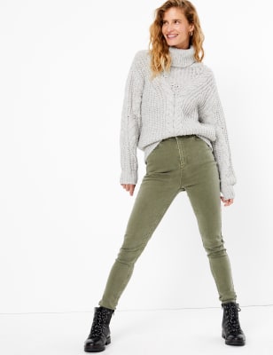 Plush Skinny Ankle Grazer Jeans