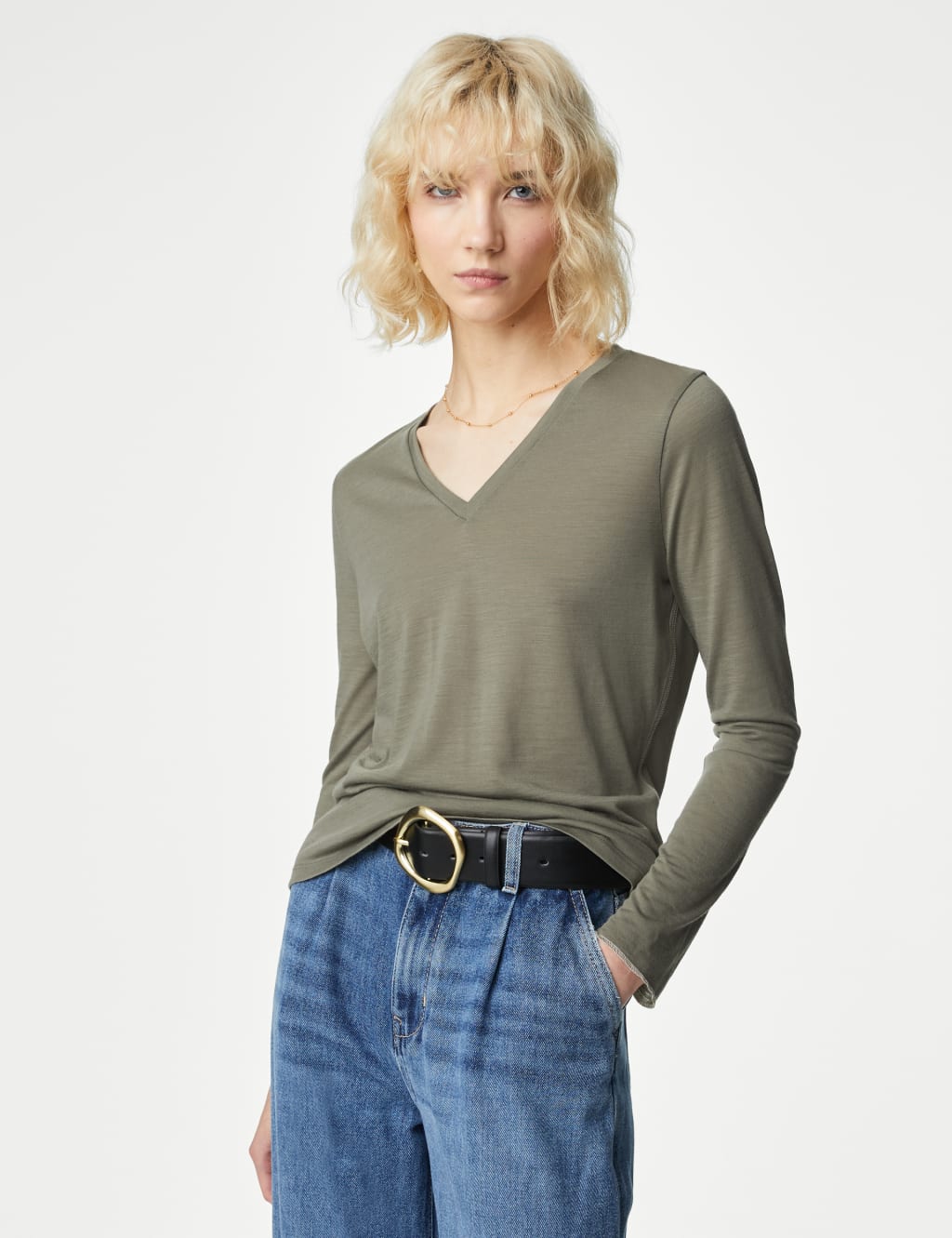V neck Per Una M S