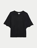 Pure Cotton Broderie T-Shirt