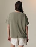 T-Shirt mit hohem Lyocell™-Anteil und Tasche