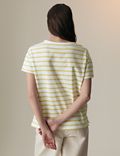 Pure Cotton Striped T-shirt
