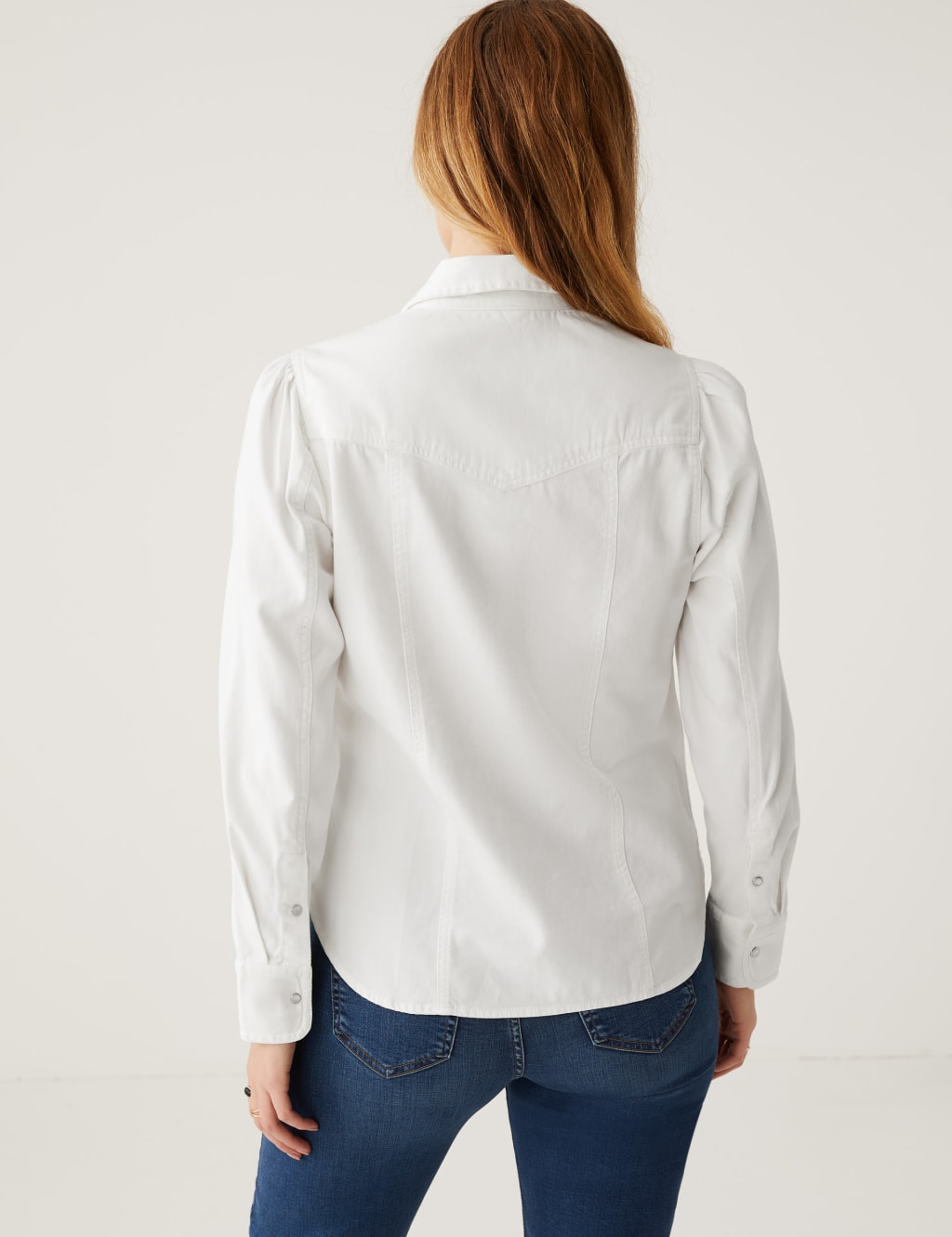 Denim Collared Shirt image 5