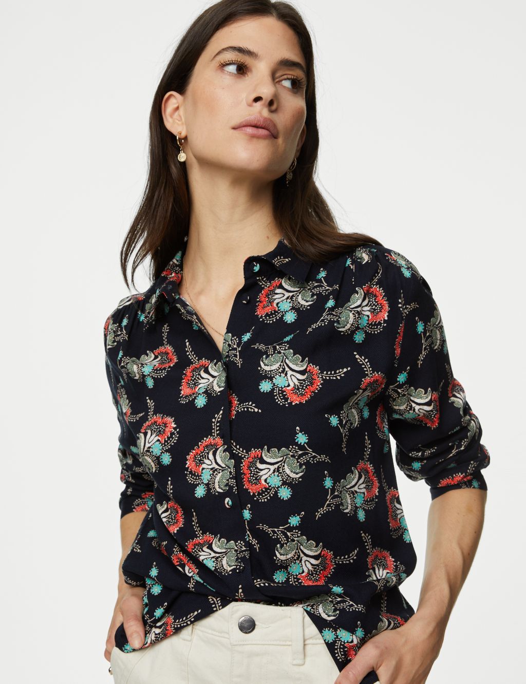 Floral Collared Shirt image 4