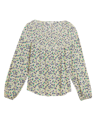

Womens Per Una Bluse mit Blumenstickerei - Pink Mix, Pink Mix
