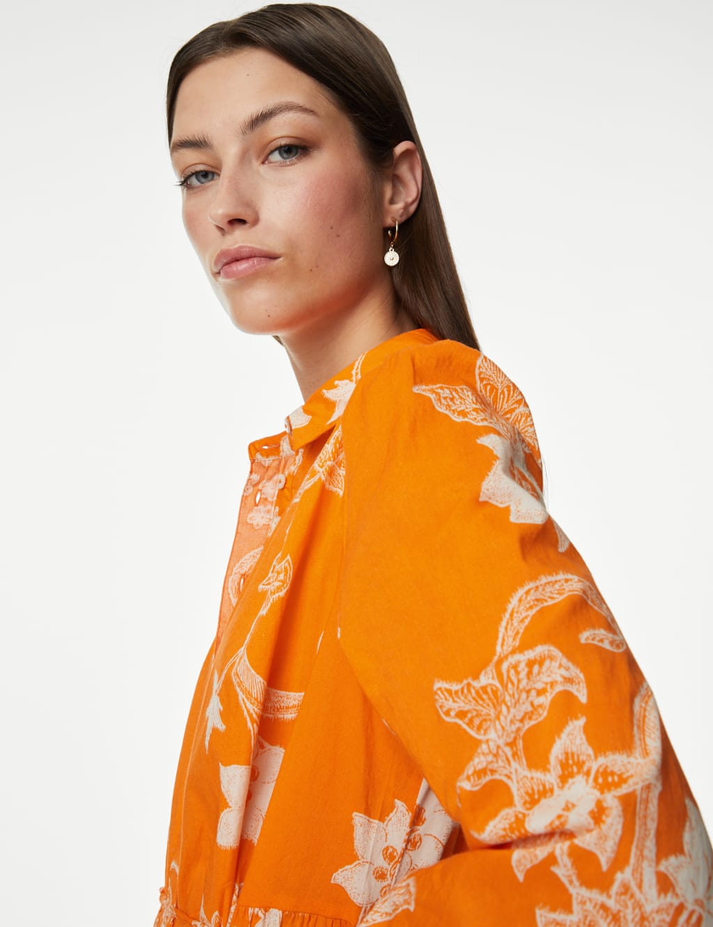 Pure Cotton Printed Midaxi Tiered Dress image 2