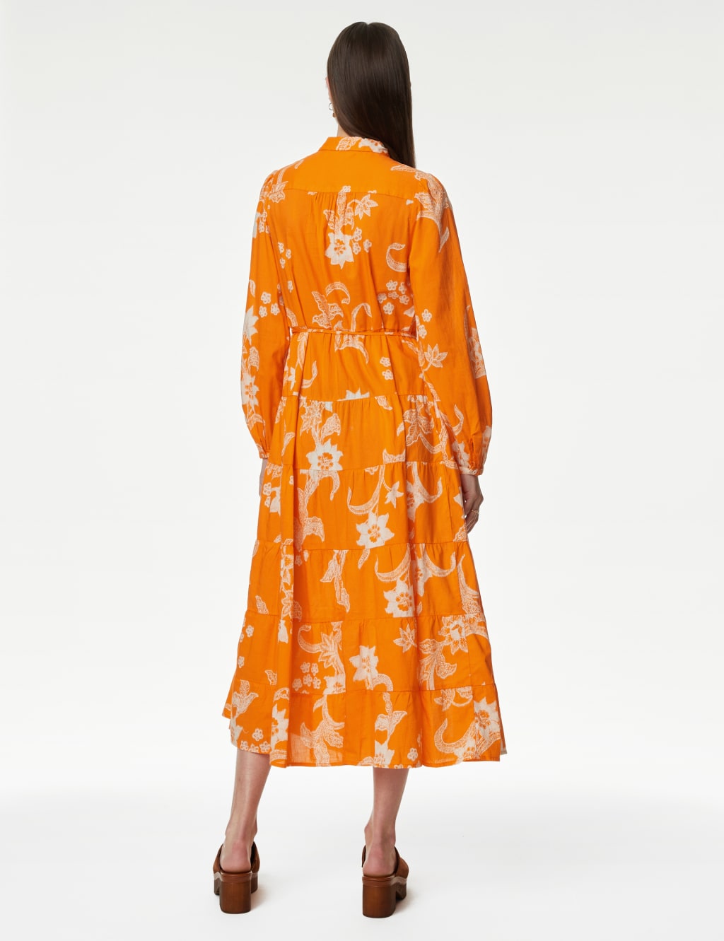 Pure Cotton Printed Midaxi Tiered Dress image 3