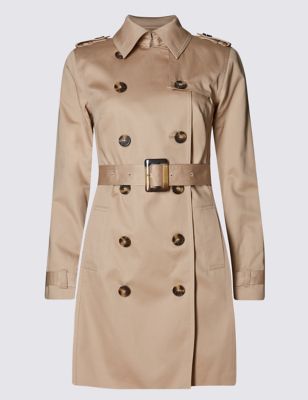 Pure Cotton Trench Coat with Stormwear™ | M&S Collection | M&S
