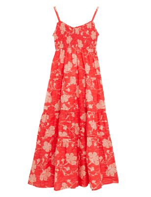 

Per Una Vestido maxi a media pierna con estampado 100% algodón en capasWomens - Red Mix, Red Mix
