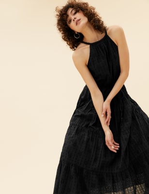 Marks and spencer 2025 black maxi dress