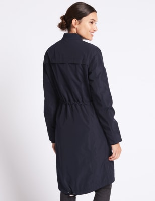 parka with drawstring waist