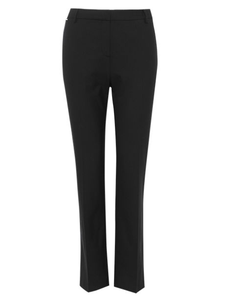 Straight Leg Trousers with Wool | Autograph | M&S