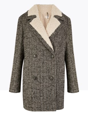 Marks and spencer outlet herringbone coat