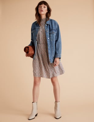 marks and spencer oversized denim jacket