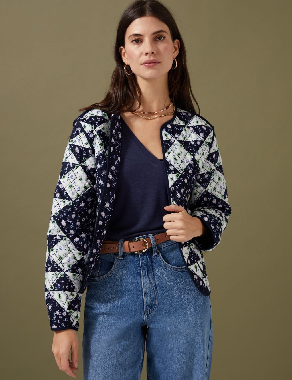 Pure Cotton Reversible Quilted Jacket image 3