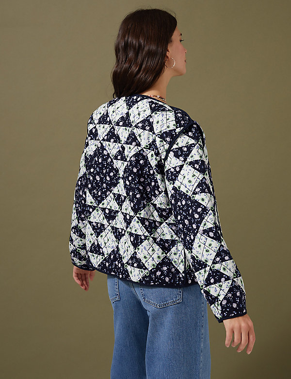 Pure Cotton Reversible Quilted Jacket - FR