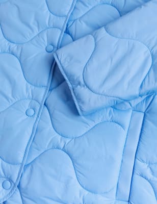 

Womens Per Una Padded Collarless Puffer Jacket - Azure Blue, Azure Blue