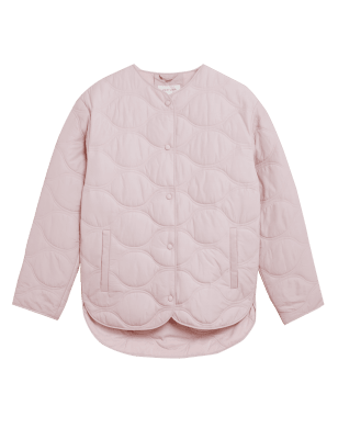 

Womens Per Una Padded Collarless Puffer Jacket - Pink Shell, Pink Shell