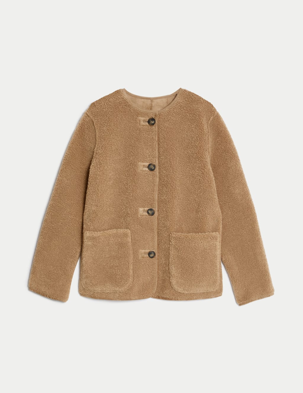 Faux Shearling Textured Reversible Jacket image 2