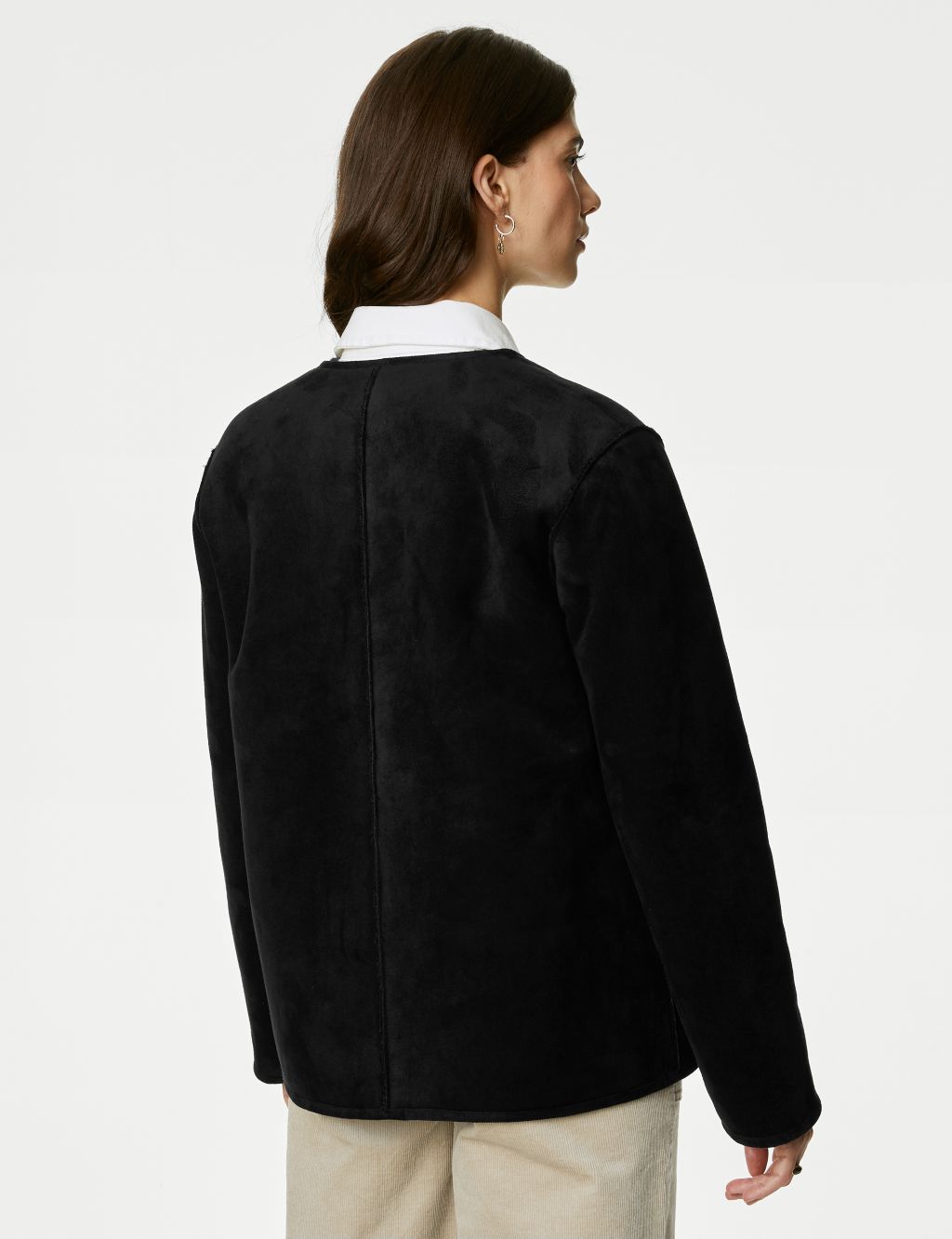 Faux Shearling Textured Reversible Jacket image 5