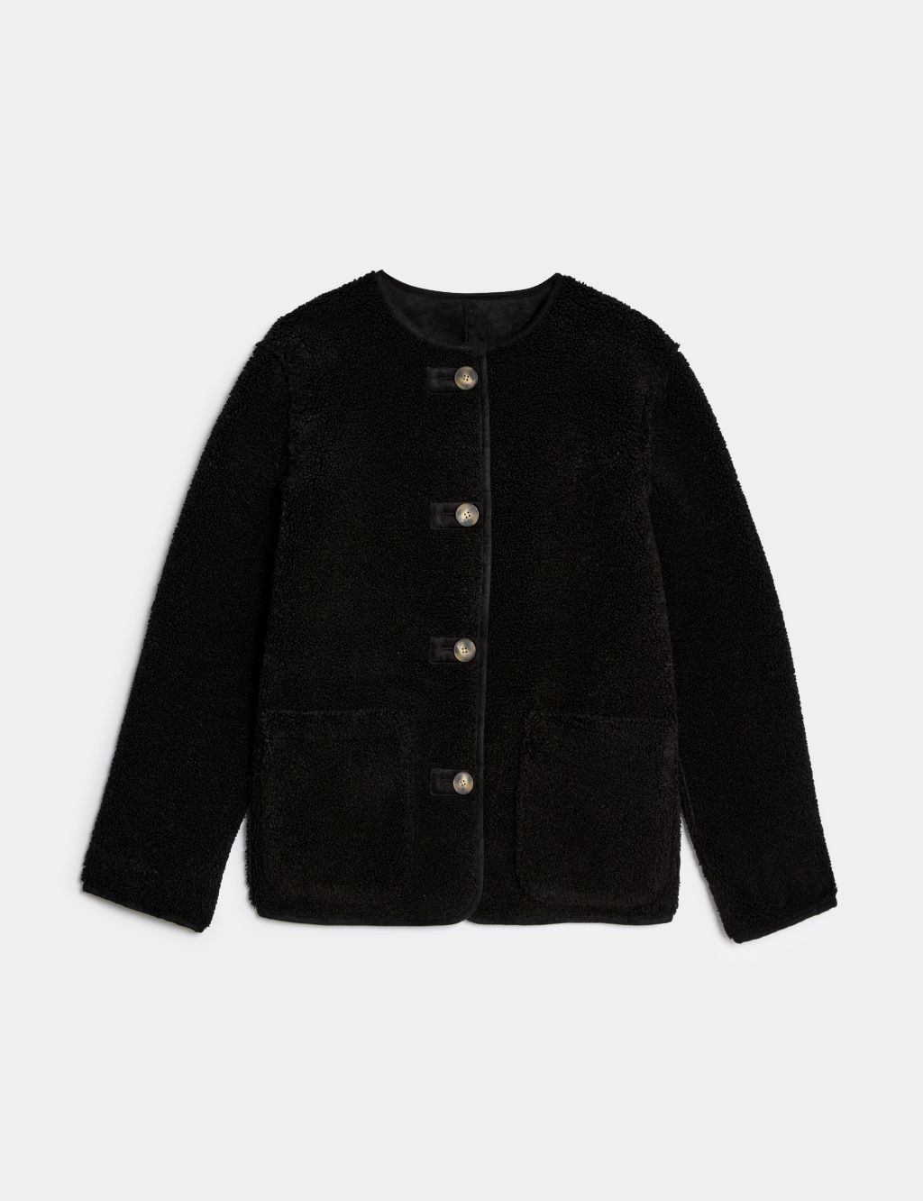 Faux Shearling Textured Reversible Jacket image 2