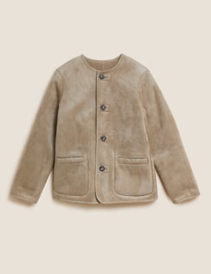 Marks and spencer on sale faux shearling coat