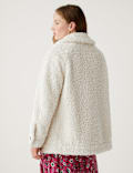 Teddy Textured Collared Shacket