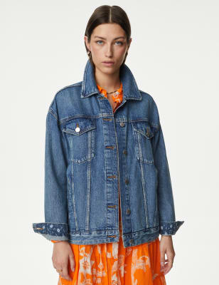 

Womens Per Una Denim Trucker Jacket - Indigo, Indigo