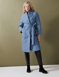Quilted Belted Longline Puffer Coat