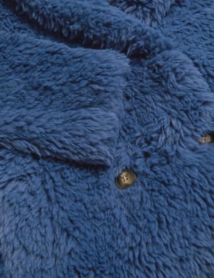 

Womens Per Una Faux Fur Teddy Coat - Prussian, Prussian